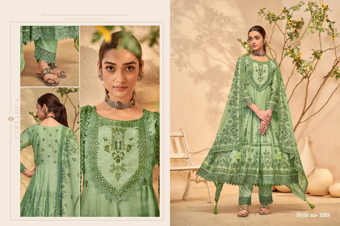 Nafiza By Isavasyam Mal Cotton Printed Anarkali Readymade Suits Wholesale 